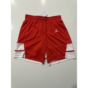 Jordan Stock Overtime Basketball Game Short Red White FQ5375-657 Mens M NWT